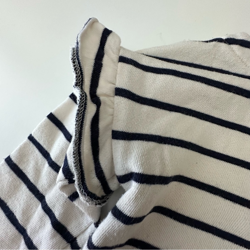 GAP Kids Striped Long Sleeve Shirt with Anchor 12-18M - Picture 4 of 4